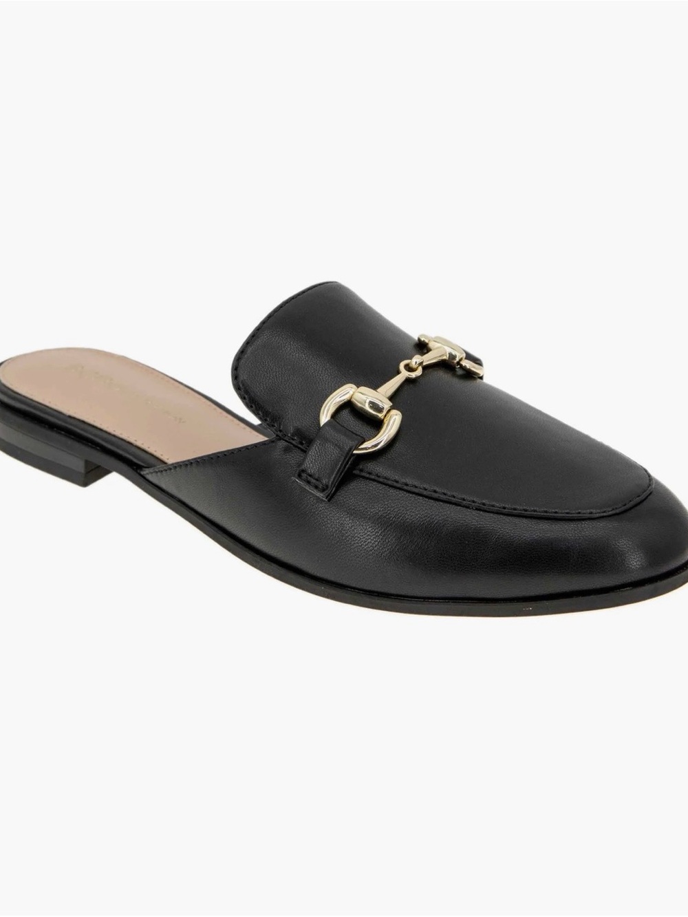 BCBGeneration Slip-On Mule with Gold Buckle
